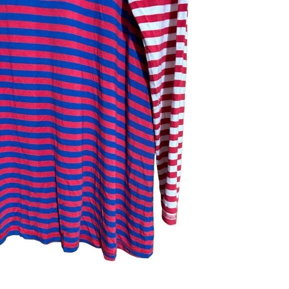 Matilda Jane Tunic Top Womens Large Multicolor Nautical Stripe Stretch Blouse - Picture 4 of 8